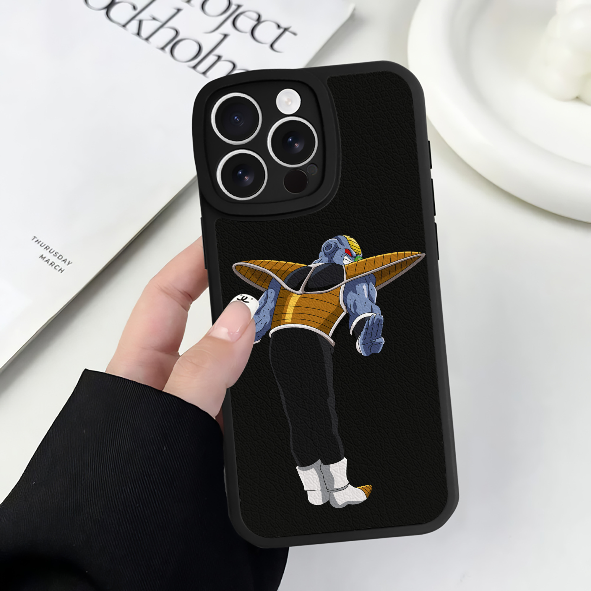 （画像用） ドラゴンボール DRAGON BALL 【iPhone 16シリーズ対応】シリコンスマホケース（レザー調） 材質：シリコン